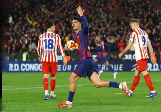 Atletico madrid finalde, barcelona kovaladı ama ama yakalayamadı